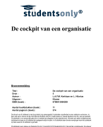 De cockpit van de organisatie Samenvatting 