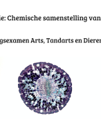Biologie voor het ingangsexamen: Chemische samenstelling van de cel