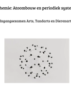 Chemie voor het ingangsexamen: Atoombouw en het periodiek systeem