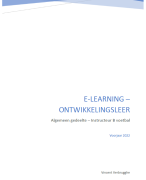 Samenvatting - E-learning Ontwikkelingsleer (Instructeur B Voetbal)