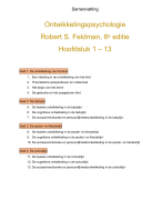 ONTWIKKELINGSPSYCHOLOGIE PB0112, Open Universiteit, samenvatting 'Ontwikkelingspsychologie' van Robert S Feldman, hfdst 1-13