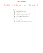 INLEIDING IN DE WETENSCHAPPELIJKE METHODE PB2802, Open Universiteit, volledige samenvatting