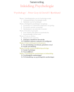 INLEIDING IN DE PSYCHOLOGIE PB0014 - DEEL 2, Open Universiteit, samenvatting 'Psychology' van Gray en Bjorklund, hfdst 9-16