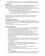 Samenvatting Recht en criminologie in de multiculturele samenleving