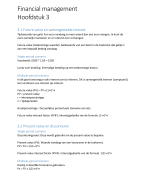 Financial Management Hoofdstuk 3