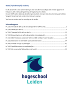 Uitwerking LtLt lessen BAS 2 Enkel & Heup (Hogeschool Leiden)