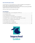 Samenvatting hoorcolleges BAS 3 Schoudergordel (Hogeschool Leiden) 