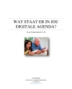 Wat staat er in jouw digitale agenda