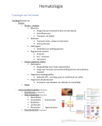 Samenvatting hoofdstuk ‘hematologie 