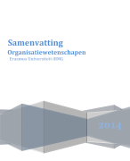 Samenvatting Colleges Organisatiewetenschappen