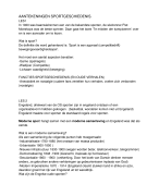 Aantekeningen Sportgeschiedenis