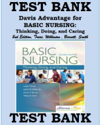 TEST BANK FOR BASIC NURSING- THINKING, DOING, AND CARING 2ND EDITION BY LESLIE S. TREAS