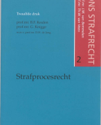 Strafprocesrecht 2 ons strafrecht Samenvatting 