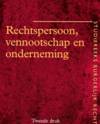 Rechtspersoon, vennootschap en onderneming Samenvatting 