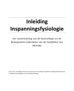 Inleiding Inspanningsfysiologie Deeltentamen I