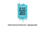 Flashcards Vijf Religies van de Wereld: Leer eenvoudig de begrippen 2023!