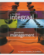 Handboek Integraal Gezondheidsmanagement Samenvatting 