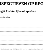 College-aantekeningen 3-4, Toetsingskaders voor wetgeving en rechterlijke uitspraken