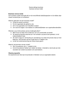 Samenvatting Business Canvas Model